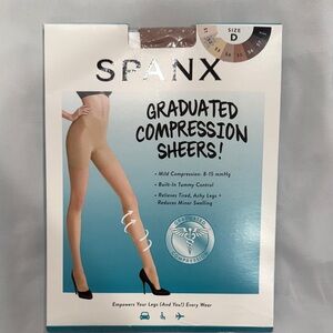 SPANX Beige Graduated Compression Sheers